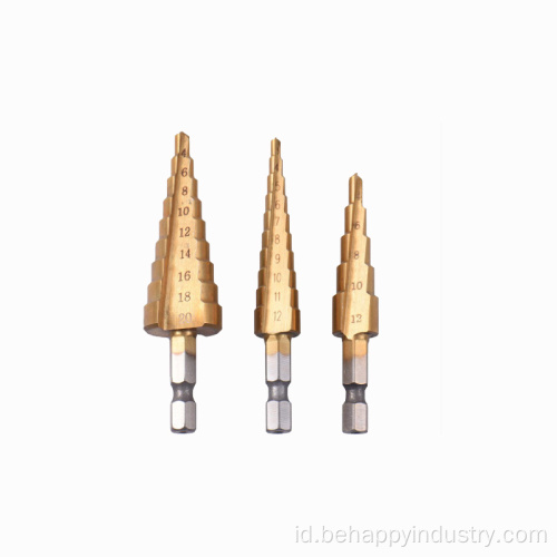 Pengeboran berkualitas tinggi HSS Step Drill Bits